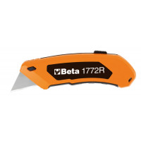 Nóż z ostrzem trapezowym chowanym Beta 1772R
