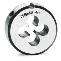 Narzynki okrągłe ze stali chromowanej z gwintem metrycznym drobnozwojnym Beta 441A
