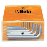 Komplet 8 kluczy trzpieniowych kątowych sześciokątnych Beta 96/B8 - rozmiary: 2-10mm 