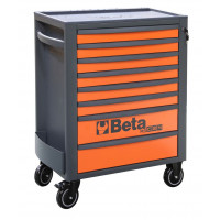 Wózek narzędziowy pusty z 8 szufladami pomarańczowo-szary Beta 2400/RSC24/8-O