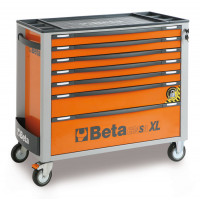 Wózek narzędziowy pusty z 7 szufladami z systemem zabezpieczającym przed przewróceniem Beta 2400/C24SAXL/7-O