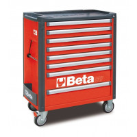Wózek narzędziowy bez wyposażenia z 8 szufladami Beta 3700/C37/8-R