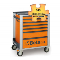 Wózek narzędziowy Beta C24S7O z zestawem 343 narzędzi Beta 2400S/O7/E-M5