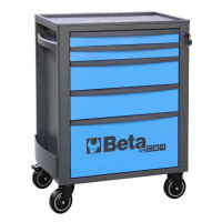 Wózek narzędziowy pusty z 5 szufladami niebiesko-szary Beta 2400/RSC24/5-A