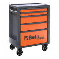 Wózek narzędziowy pusty z 5szufladami pomarańczowo-szary Beta 2400/RSC24/5-O