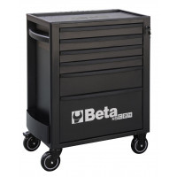 Wózek narzędziowy pusty z 6 szufladami czarny Beta 2400/RSC24/6-N