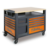 Wózek narzędziowy SuperTank z 10 szufladami pomarańczowy Beta 2800/RSC28-O