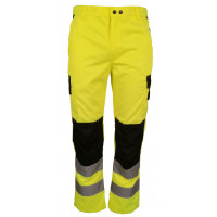 Spodnie robocze ostrzegwacze żółto-czarne Vizwell VWTC149YB
