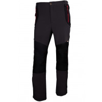 Spodnie softshell szaro-czarne z czerwonymi elementami Vizwell VWJK398
