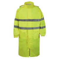 Długie płaszcze przeciwdeszczowe ostrzegawcze żółte Vizwell VWJK67LY