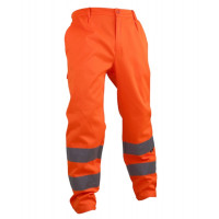 Spodnie robocze ostrzegawcze pomarańczowe Vizwell VWTC07-2O 