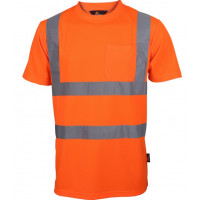 T-shirt ostrzegawczy pomarańczowy Vizwell VWTS03-BO