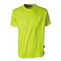 T-Shirt ostrzegawczy coolpass żółty Vizwell VWTS10-AY