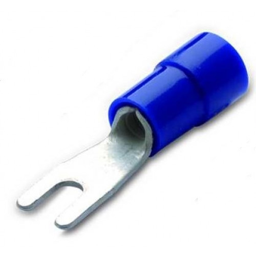 Końcówki widełkowe izolowane niebieskie PVC 100szt. BM Group 00202-00232 - przekrój: 1.5-2.5mm2