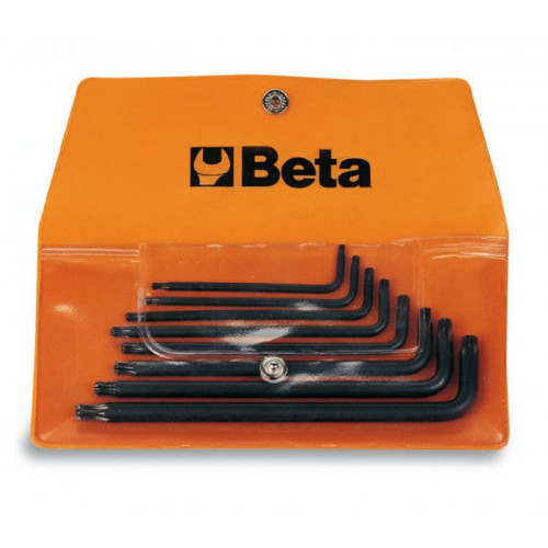 Komplet 8 kluczy trzpieniowych, kątowych z końcówką kulistą profil Torx Beta 97BTX/B8 - rozmiary: T9-T40 