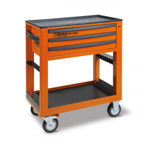 Wózek narzędziowy z 3 szufladami, z zestawem narzędzi, 189 elementów, pomarańczowy, model BW5000S/O/3M
