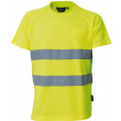 T-shirt ostrzegawczy żółty Vizwell VWTS01-BY
