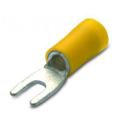 Końcówki widełkowe izolowane PVC z antywibracyjną tulejką miedzianą 50szt. BM Group 90314-90332 - przekrój: 4-6mm2 