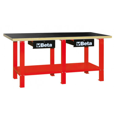 Stół warsztatowy z drewnianym blatem Beta 5600/C56WR